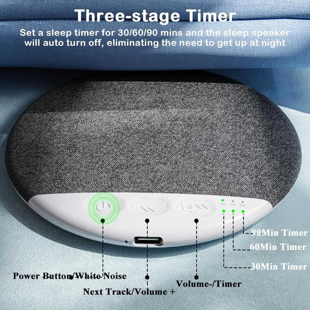 Bluetooth Pillow Speaker for Sleeping