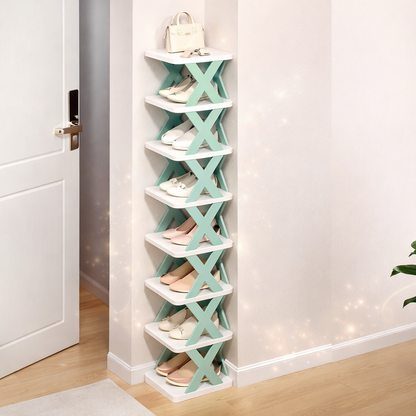 X-Shaped Shoe Rack