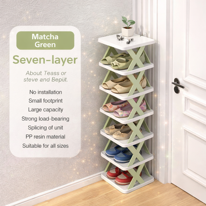 X-Shaped Shoe Rack