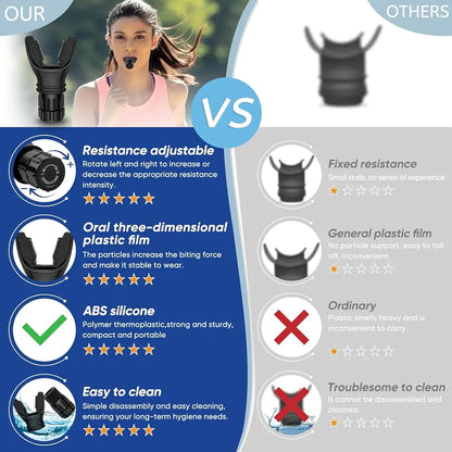 Breathing Trainer Respirator – Lung Exercise & Fitness Device for Home Health Care